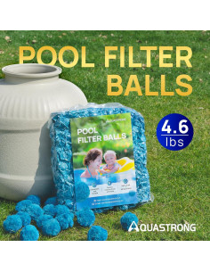 Bolas de Filtro AQUASTRONG 2.08 kg Reutilizables para Piscinas 2