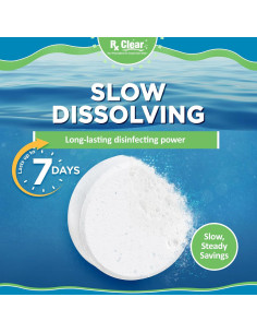 Pastillas de Cloro Rx Clear 5 Libras para Piscinas - Larga Duración 2