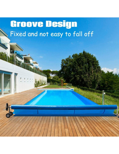 Carrete de Cubierta de Piscina Solar Nollapo 4.27m Azul