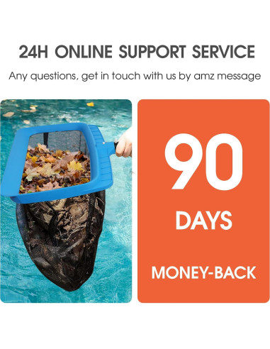 Red de Skimmer TidyMister 44.45 cm Nylon Autoreparable para Piscina