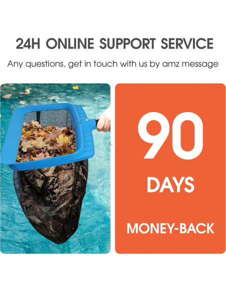 Red de Skimmer TidyMister 44.45 cm Nylon Autoreparable para Piscina