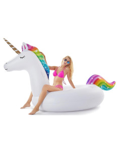 Flotador Inflable Gigante Unicornio Jasonwell 289.56x139.7cm