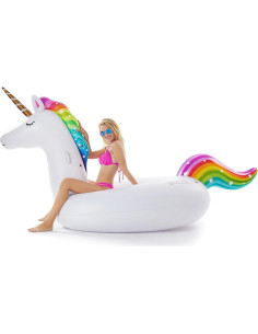 Flotador Inflable Gigante Unicornio Jasonwell 289.56x139.7cm 2