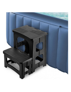Escalones Plegables DECOHS 2 Pasos Antideslizantes Negro