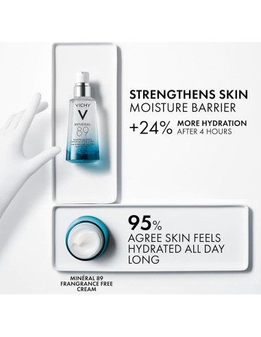 Vichy Mineral 89 Crema Hidratante Sin Fragancia 2 Piezas