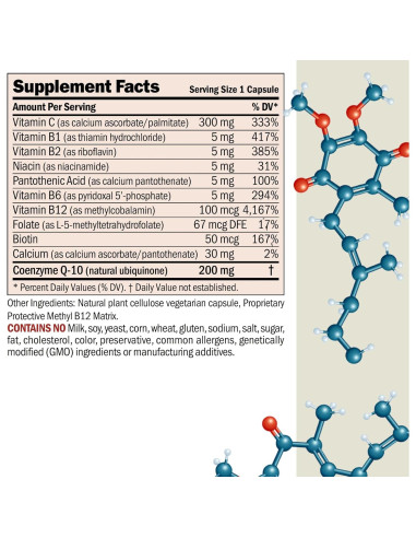 Coenzima Q-10 200 mg Andrew Lessman 60 Cápsulas Antioxidante