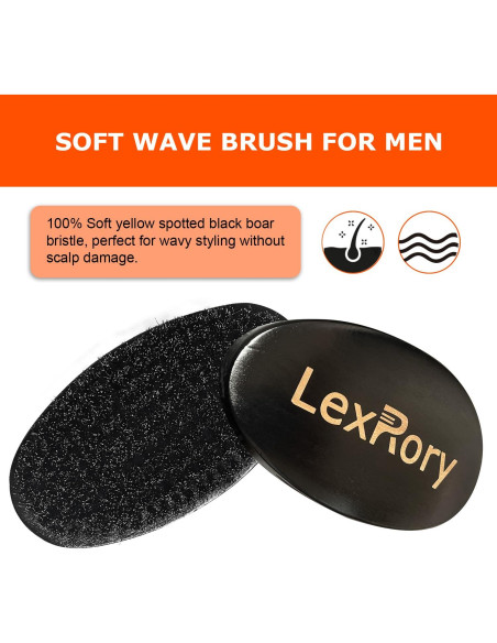 Cepillo Curvado de Olas Suaves LexRory para Cabello 360