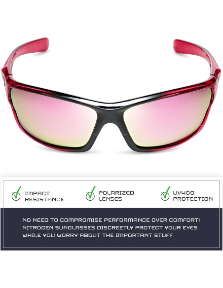 Gafas de sol deportivas Nitrogen polarizadas UV400 unisex