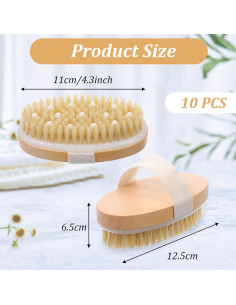 10 Cepillos Secos para el Cuerpo HekouJiub - Exfoliación Suave 2