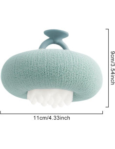 Paquete de 2 bolas de baño exfoliantes iayokocc Rosa y Cian 2