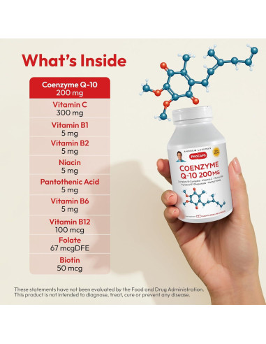 Coenzima Q-10 200 mg Andrew Lessman 60 Cápsulas Antioxidante