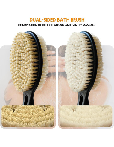 Cepillo de Espalda Telescópico BTideas 44.5-65 cm Doble Cara