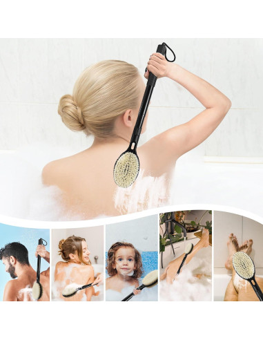 Cepillo de Espalda Telescópico BTideas 44.5-65 cm Doble Cara