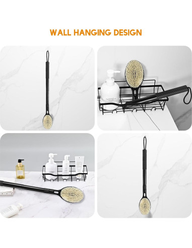 Cepillo de Espalda Telescópico BTideas 44.5-65 cm Doble Cara