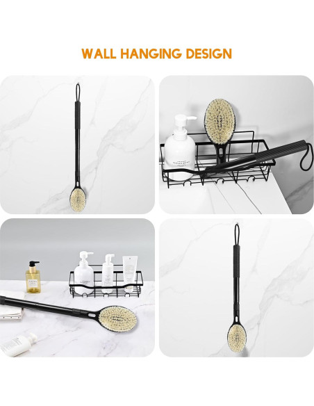 Cepillo de Espalda Telescópico BTideas 44.5-65 cm Doble Cara