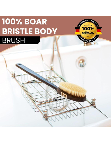 Cepillo Corporal Exfoliante SHASH de Cerda de Jabalí 43 cm