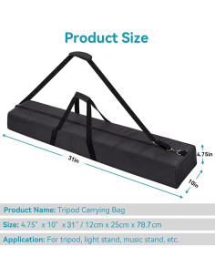 Bolsa de Transporte para Trípode 78.74 cm - Soportes de Luz y Micrófono 2