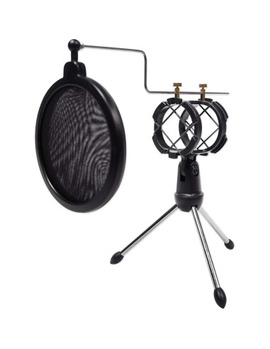 Soporte de Micrófono Rockville RTMS21 con Filtro Antipop
