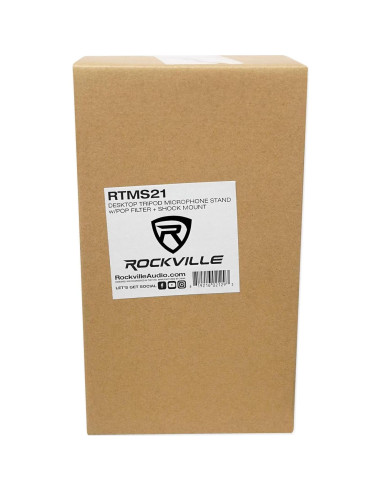 Soporte de Micrófono Rockville RTMS21 con Filtro Antipop