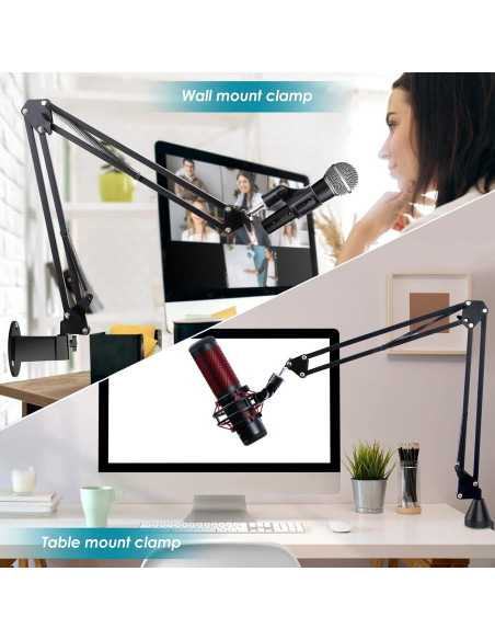 Soporte de Micrófono YOUSHARES K1NB35 - Brazo Montado en Pared