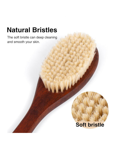 Cepillo de Baño de Madera Xingyu con Cerdas Suaves 41cm