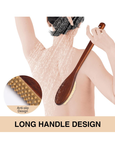 Cepillo de Baño de Madera Xingyu con Cerdas Suaves 41cm