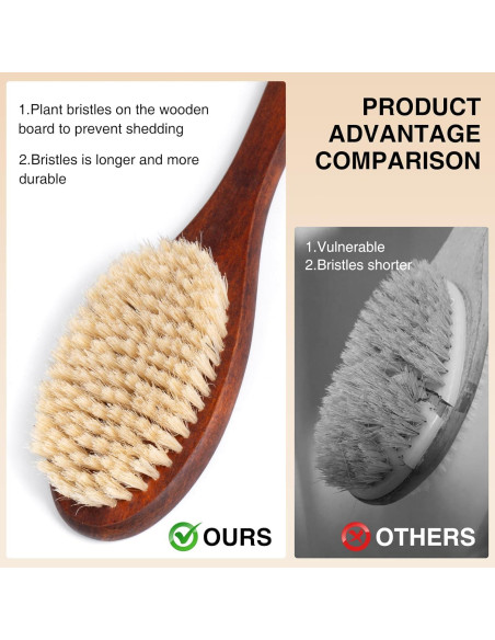 Cepillo de Baño de Madera Xingyu con Cerdas Suaves 41cm
