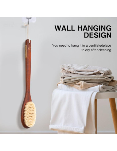 Cepillo de Baño de Madera Xingyu con Cerdas Suaves 41cm