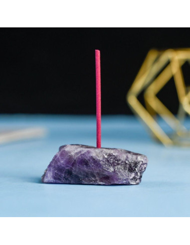 Soporte de Incienso Leadigol de Cuarzo Natural - 2 Piezas