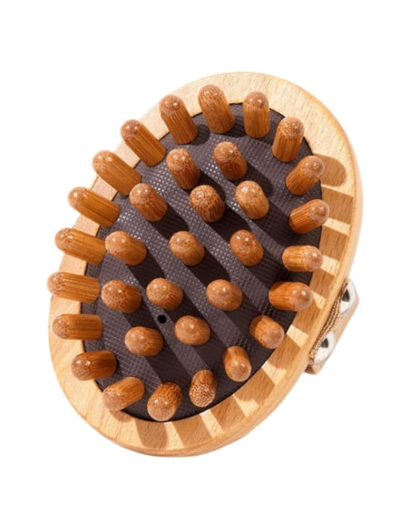 Peine de Masaje de Madera Natural TIKMNO 11x8cm para Relajación