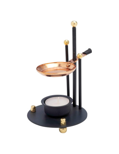 Horno de Incienso Hecho a Mano con Sartén de Cobre 16 cm