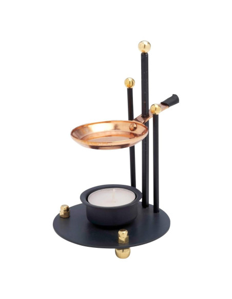 Horno de Incienso Hecho a Mano con Sartén de Cobre 16 cm