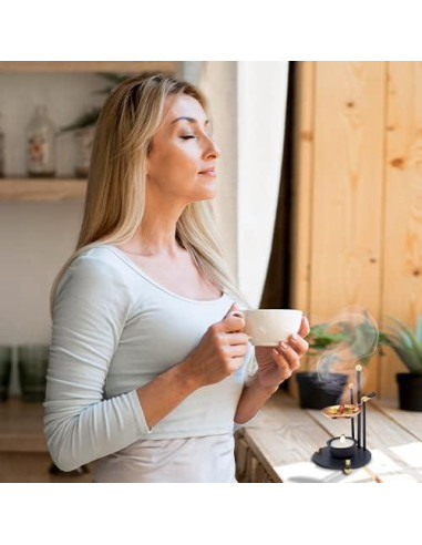 Horno de Incienso Hecho a Mano con Sartén de Cobre 16 cm