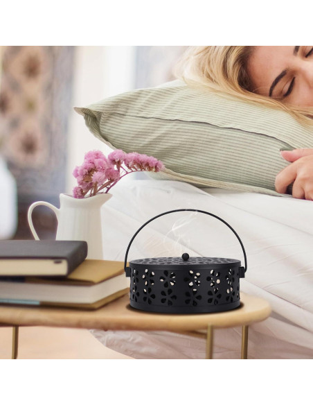 Soporte para Espirales de Incienso MEADAY Negro 13.5 cm