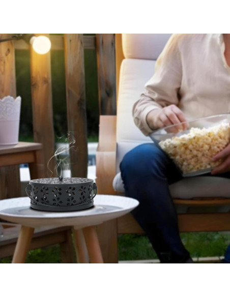 Soporte para Espirales de Incienso MEADAY Negro 13.5 cm