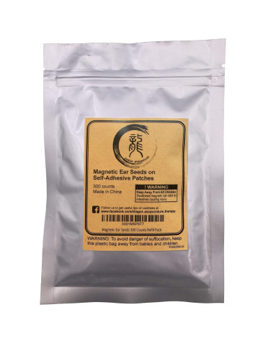Perlas Magnéticas de Acupresión para Oídos - 300 Parches