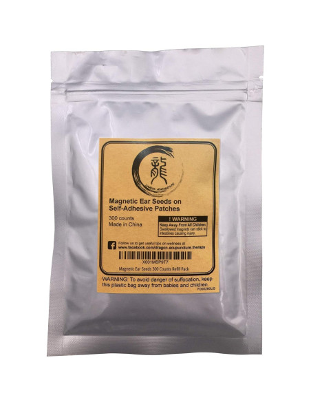 Perlas Magnéticas de Acupresión para Oídos - 300 Parches