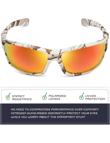 Gafas de sol deportivas Nitrogen polarizadas UV400 unisex