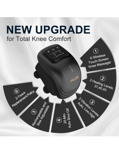 Masajeador de Rodilla GILLIER con Calor y Vibración 2025 2