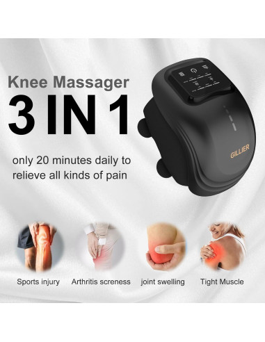 Masajeador de Rodilla GILLIER con Calor y Vibración 2025