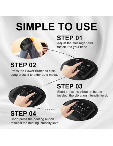 Masajeador de Rodilla GILLIER con Calor y Vibración 2025