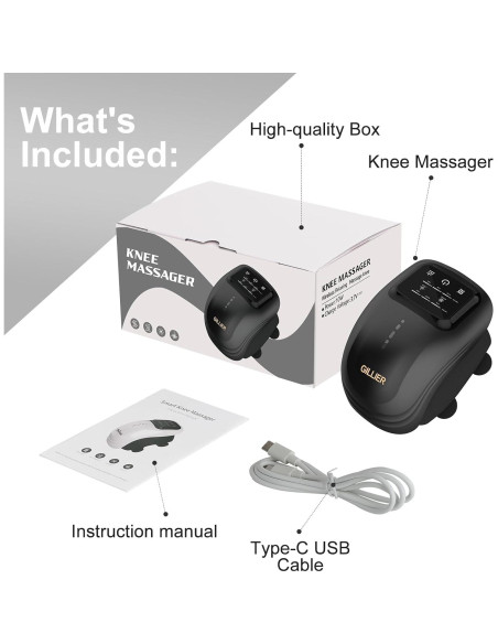 Masajeador de Rodilla GILLIER con Calor y Vibración 2025