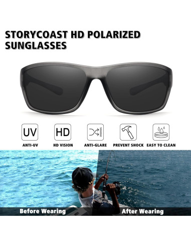 Gafas de sol STORYCOAST polarizadas para ciclismo y deportes