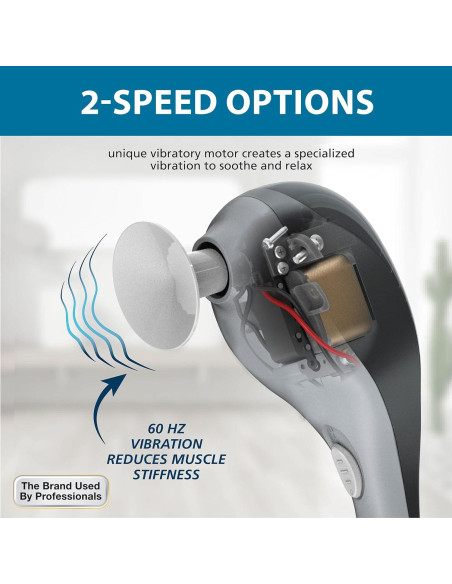 Masajeador Vibratorio Wahl 4120-600 con 4 Accesorios