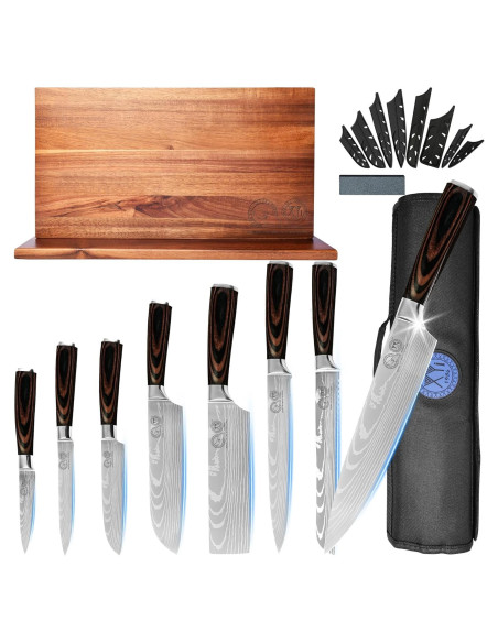 Conjunto de cuchillos de cocina XYJ 13 piezas acero inoxidable