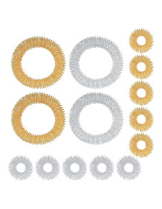 Conjunto de Anillos y Pulseras de Acupresión HexinYigjly - 14 Piezas