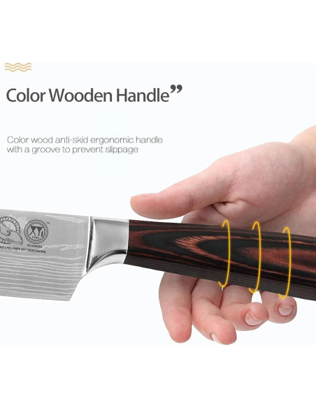 Conjunto de cuchillos de cocina XYJ 13 piezas acero inoxidable