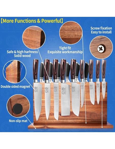 Conjunto de cuchillos de cocina XYJ 13 piezas acero inoxidable