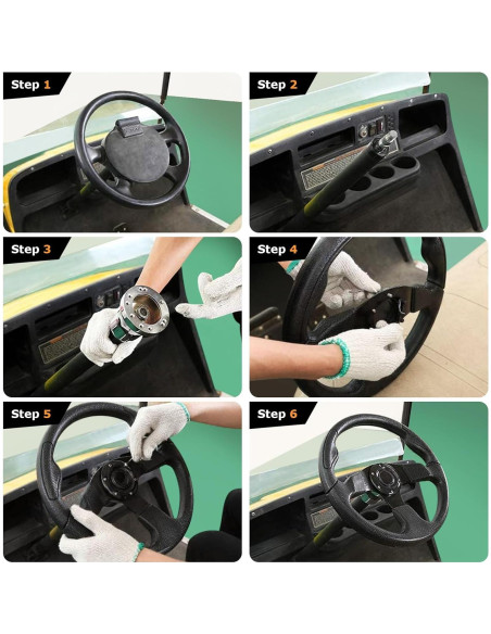 Volante de Madera VOONKE VKRC-06MBK 35.1cm Universal