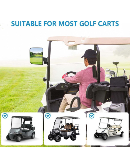Espejos Laterales Ajustables OBTANIM para Carritos de Golf